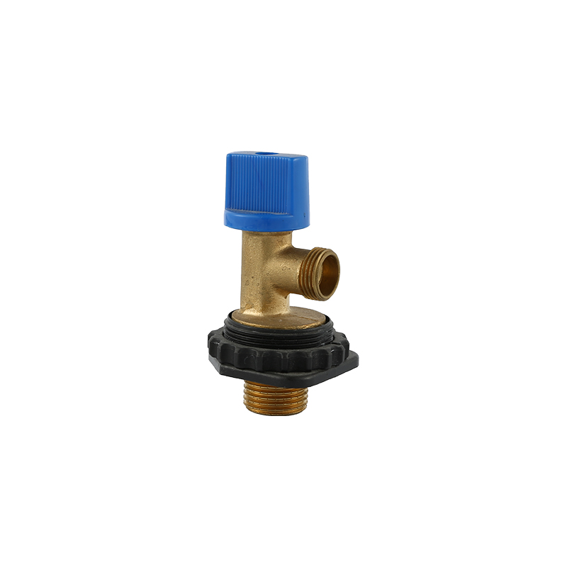 YT2072 ABS blue handle, brass color ,1/2"x3/8"