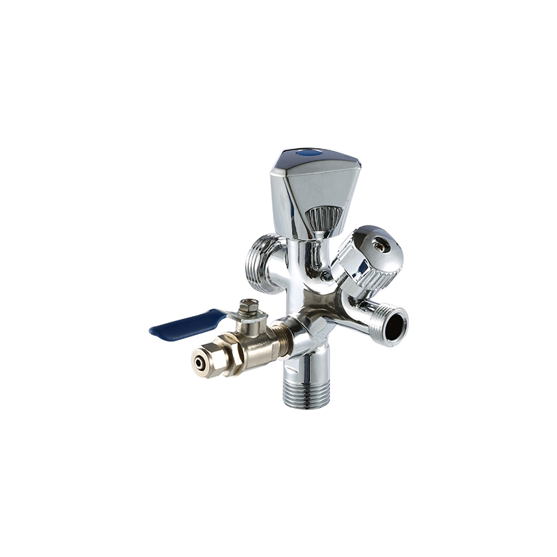 YT2088  Combinated valve, ABS handles, 1/2"x3/4"x10mm 