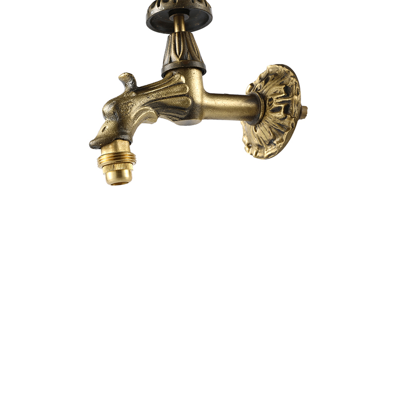 Art Faucet Series 3009 bronzeYT3009  ancient brass color, dragon, round handle1/2"